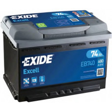 Акумулятор 74Ah-12v Exide EXCELL (278х175х190), R, EN680