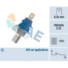 Датчик тиску оливи VW Caddy 95-04/ LT -06/T4 90-03 (0.25 bar) (М10х1.0) (синій)