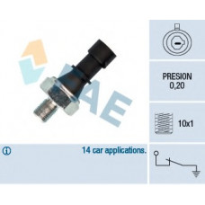 Датчик тиску оливи Opel Astra H/Vectra C/Corsa D 1.7-3.0 6V CDTi 05- (M10x1) (0.2 bar)