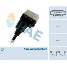 Датчик педалі гальма VW Caddy III 1.4-2.0TDi 04- (4 конт.)