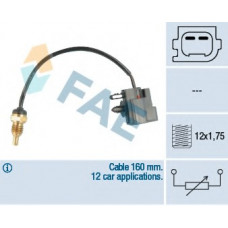 Датчик температури охолоджуючої рідини Ford Connect 1.8 TDCi 02-13 (M12x1.75)