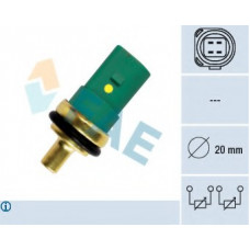 Датчик температури охолоджуючої рідини VW Caddy II/T4 1.4-2.5TDI 90-04 (4 конт.) (зелений)