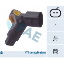 Датчик ABS (передній) VW Caddy II 1.4-1.9TDi 95-04 (L)