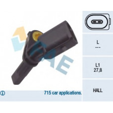 Датчик ABS (передній) VW T5 1.9-3.2 03-/Caddy III 1.4-2.0TDi 04-15 (R)