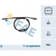 Датчик ABS (задній) Citroen Berlingo 1.6HDi 08-