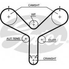 Ремінь ГРМ Toyota Land Cruiser/Sequoia/Lexus LS/GS 4.0/4.3/4.7 94- (34x211z)