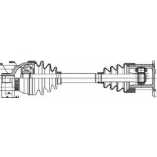 Піввісь Ford Galaxy/VW Sharan 95-10 (38x485x48T) (+ABS)