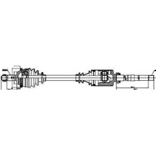 Піввісь Fiat Scudo 1.6/2.0/1.9D 96-07 (R) (27x24x928x48T) (+ABS)