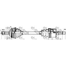 Піввісь Fiat Scudo 2.0HDI (L) (27x37x641x48T) (+ABS)