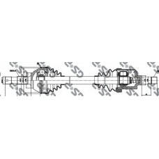 Піввісь Fiat Ducato 2.5TD 94-06 16 (L) (35x41x762x54T) (+ABS)
