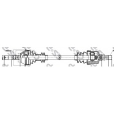 Піввісь Fiat Ducato 2.5TD 94-06 15 (L) (28x41x757.5x54T) (+ABS)