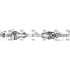 Піввісь Fiat Ducato TD 94- (R) (28x41x1079)