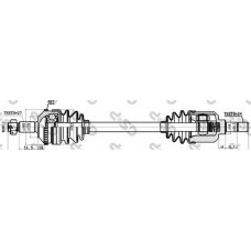 Піввісь Fiat Scudo 96-07 1.6/2.0/1.9D (L) (27x24x648x48T) (+ABS)