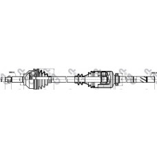 Піввісь Renault Trafic1.9dCi (R) (27x39x1020)