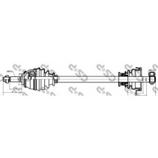 Піввісь Renault Logan 04- (L) (21x681) d=29