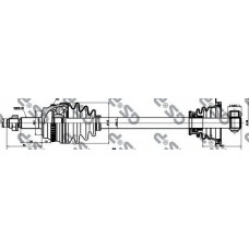 Піввісь Renault Master II/ Opel Movano 1.9 dTI 00- (L) (+ABS)