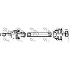 Піввісь Renault Kangoo 1.2/1.4/1.6i 00- (L) (21x891x48T) d=29.95