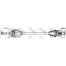 Піввісь Renault Kangoo (R) (21x23x728x26T) (+ABS)