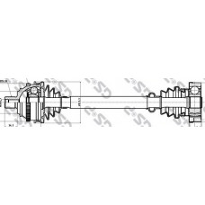 Піввісь VW T4 94- (38x540.8) (+ABS)