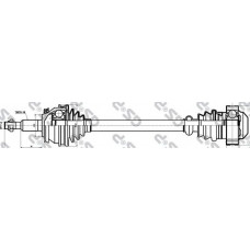 Піввісь (передня) VW T5 1.9TDi/2.0 03-15 (L) (38x27x645)