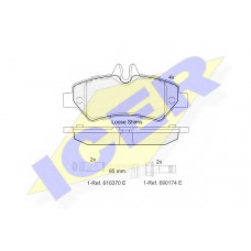 Колодки гальмівні (задні) MB Sprinter (906) 209-519 06-/VW Crafter 30-35/30-50 13-16 (+датчики)