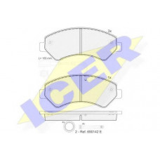 Колодки гальмівні (передні) Citroen Jumper/Fiat Ducato/Peugeot Boxer 06- R16 (+датчик)