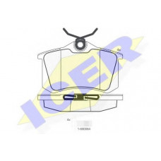 Колодки гальмівні (задні) Audi/Seat/Skoda Fabia/Octavia/VW Caddy/Passat 96-/Citroen/Peugeot 00-