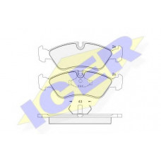 Колодки гальмівні (передні) Opel Astra F 91-01/Vectra A/B 88-03/Kadett E 85-92/Omega A 86-94