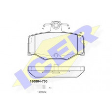 Колодки гальмівні (задні) Nissan Almera 00-06/Primera 90-02