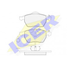Колодки гальмівні (передні) Audi 100 90-94/Audi A6 94-97 (+датчики)