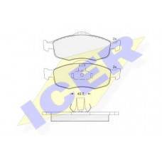 Колодки гальмівні (передні) Ford Mondeo I/II 93-00/Scorpio I/II 85-98