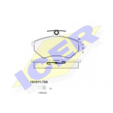 Колодки гальмівні (передні) Audi 80 91-96/A4 94-01/VW Caddy 95-04/Golf 90-02/Passat B3/B4 88-96