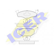 Колодки гальмівні (передні) Seat Cordoba/Ibiza/Toledo 93-02/VW Golf III/Polo 91-02