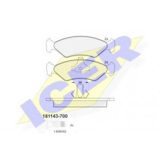 Колодки гальмівні (передні) Ford Fiesta 91-03/Ka 97-08/Mazda 121 96-03
