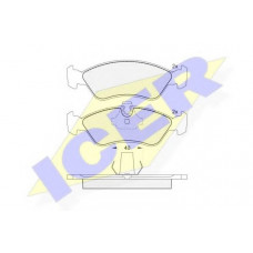 Колодки гальмівні (передні) Opel Astra F 91-98/Kadett E 87-93/Vectra A/B 88-03