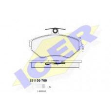 Колодки гальмівні (передні) Seat Cordoba/Ibiza/VW Caddy/Golf/Polo 91-04/Passat B3/B4 88-97