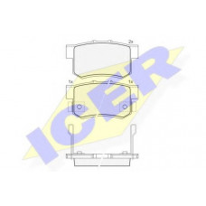 Колодки гальмівні (задні) Honda Accord IV-VII 90-08/Civic VI-VIII 97-/CR-V II 01-07/FR-V 04-
