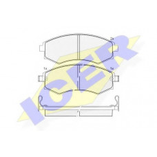 Колодки тормозные (передні) Hyundai Elantra/Matrix 00-10/Grandeur 06-10/Sonata 93-01