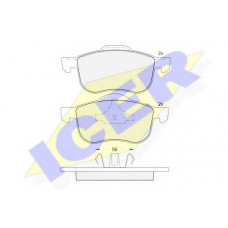 Колодки гальмівні (передні) Volvo S60 00-10/S70 97-00/S80 98-06/V70 95-06/XC70 Cross Country 00-07