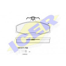 Колодки гальмівні (передні) VW Caddy 96-00/Skoda Felicia 94-01/Favorit 90-97