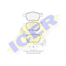 Колодки гальмівні (передні) Audi A4/A6 95-11/Skoda SuperB 01-08/VW Golf/Passat B5 97-06