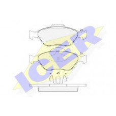 Колодки гальмівні (передні) Ford Fiesta 95-10/Fusion/Ka 02-12/Puma/Mazda 121 96-03/Mazda 2 03-07