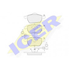 Колодки гальмівні (передні) Audi A4/A6 95-09/Skoda SuperB 01-08/VW Passat B5 96-05 (+датчик)