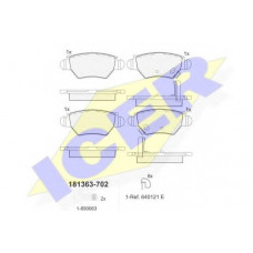 Колодки гальмівні (задні) Opel Astra G 98-09/Zafira A 99-05/Chevrolet Corsa 94-02/Zafira 01-12
