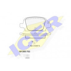 Колодки гальмівні (задні) Opel Corsa C 00-12