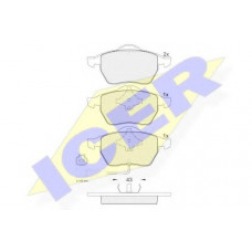 Колодки гальмівні (передні) Audi A3/TT/Seat Leon/Skoda Octavia/VW Golf 96-10/Polo 05-09 (+датчик)