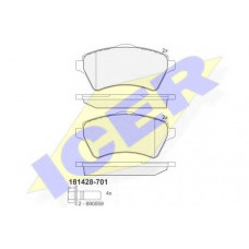 Колодки гальмівні (передні) Land Rover Freelander 98-06
