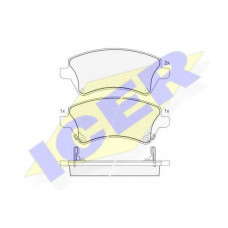Колодки гальмівні (передні) Toyota Corolla 01-14