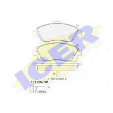 Колодки гальмівні (передні) Opel Combo 01-/Corsa C 00-09/Meriva A/Tigra 03-10
