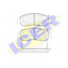 Колодки гальмівні (передні) Honda Civic VIII/IX 06-/FR-V 04-/Accord VII/VIII 03-